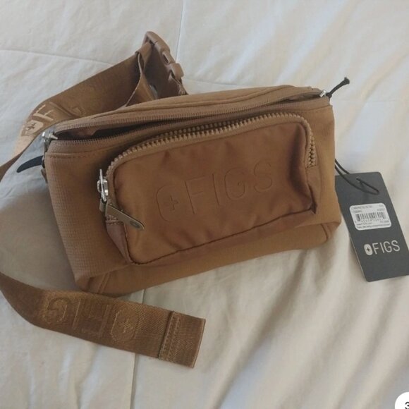 Figs Handbags - Figs Indestructible Fanny Pack NWT Belt Bag Unisex Medical Accessory Tan Wearfig
